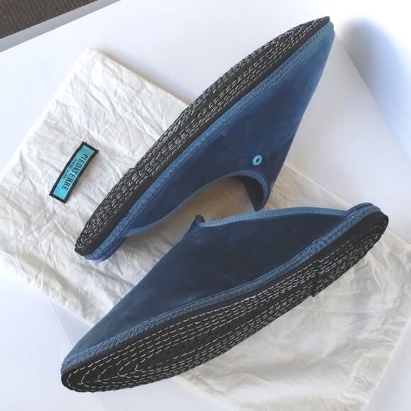 Piedaterre Dandy Azzurro Adriatico NEW Velvet Italian Hand 
